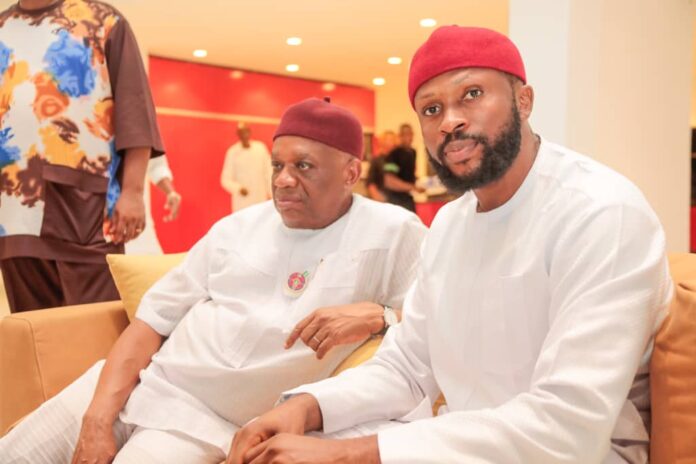 Arochukwu: Ifeanyi Elvis Hosts Senator Orji Kalu, Commends Lawmaker On Projects